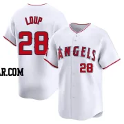 Aaron Loup Men's Los Angeles Angels White Limited Home Jersey