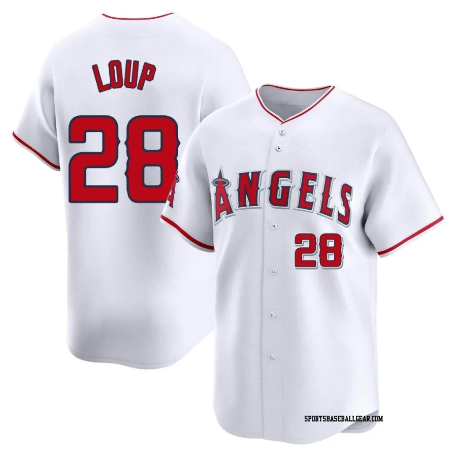 Aaron Loup Men's Los Angeles Angels White Limited Home Jersey