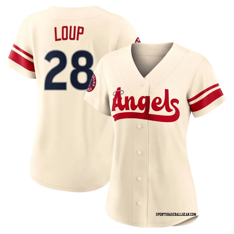 Aaron Loup Women's Los Angeles Angels Cream Authentic 2022 City Connect Jersey