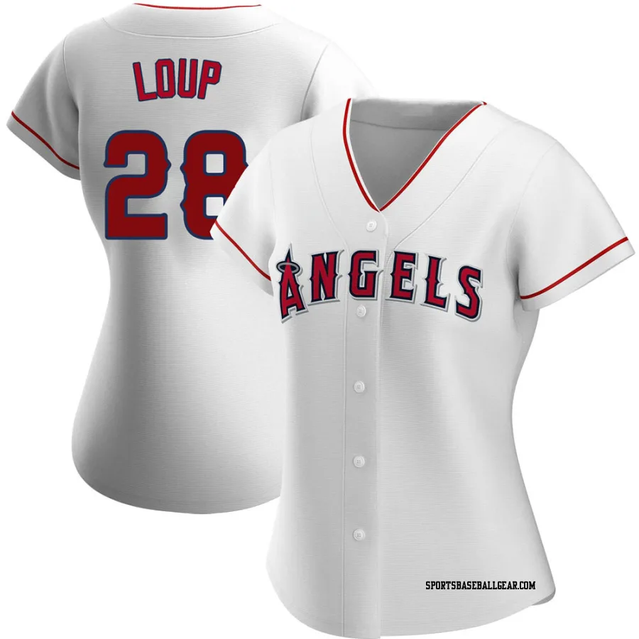 Aaron Loup Women's Los Angeles Angels White Authentic Home Jersey