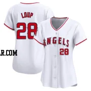 Aaron Loup Women's Los Angeles Angels White Limited Home Jersey