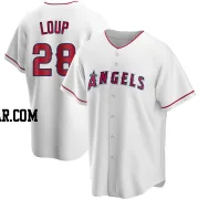 Aaron Loup Youth Los Angeles Angels White Replica Home Jersey