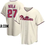 Aaron Nola Men's Philadelphia Phillies Cream Replica Alternate Jersey