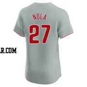 Aaron Nola Men's Philadelphia Phillies Gray Elite Road Jersey