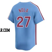 Aaron Nola Men's Philadelphia Phillies Light Blue Limited Alternate Jersey