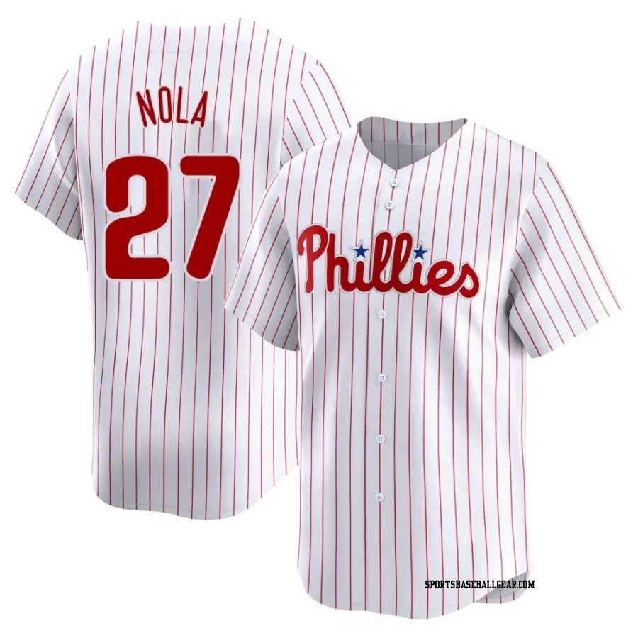 Aaron Nola Men's Philadelphia Phillies White Limited Home Jersey