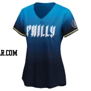 Aaron Nola Women's Philadelphia Phillies Blue Limited 2024 City Connect Jersey