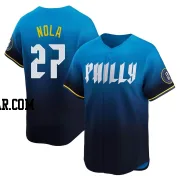 Aaron Nola Youth Philadelphia Phillies Blue Limited 2024 City Connect Jersey