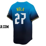 Aaron Nola Youth Philadelphia Phillies Blue Limited 2024 City Connect Jersey