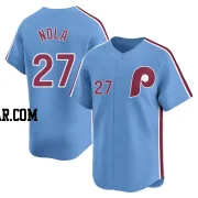 Aaron Nola Youth Philadelphia Phillies Light Blue Limited Alternate Jersey