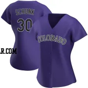 Aaron Schunk Women's Colorado Rockies Purple Authentic Alternate Jersey