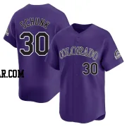 Aaron Schunk Youth Colorado Rockies Purple Limited Alternate Jersey