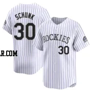 Aaron Schunk Youth Colorado Rockies White Limited Home Jersey