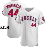 Aaron Whitefield Men's Los Angeles Angels White Authentic Jersey