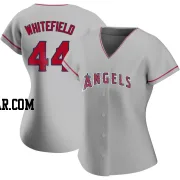 Aaron Whitefield Women's Los Angeles Angels Authentic Silver Road Jersey