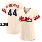 Aaron Whitefield Women's Los Angeles Angels Cream Authentic 2022 City Connect Jersey