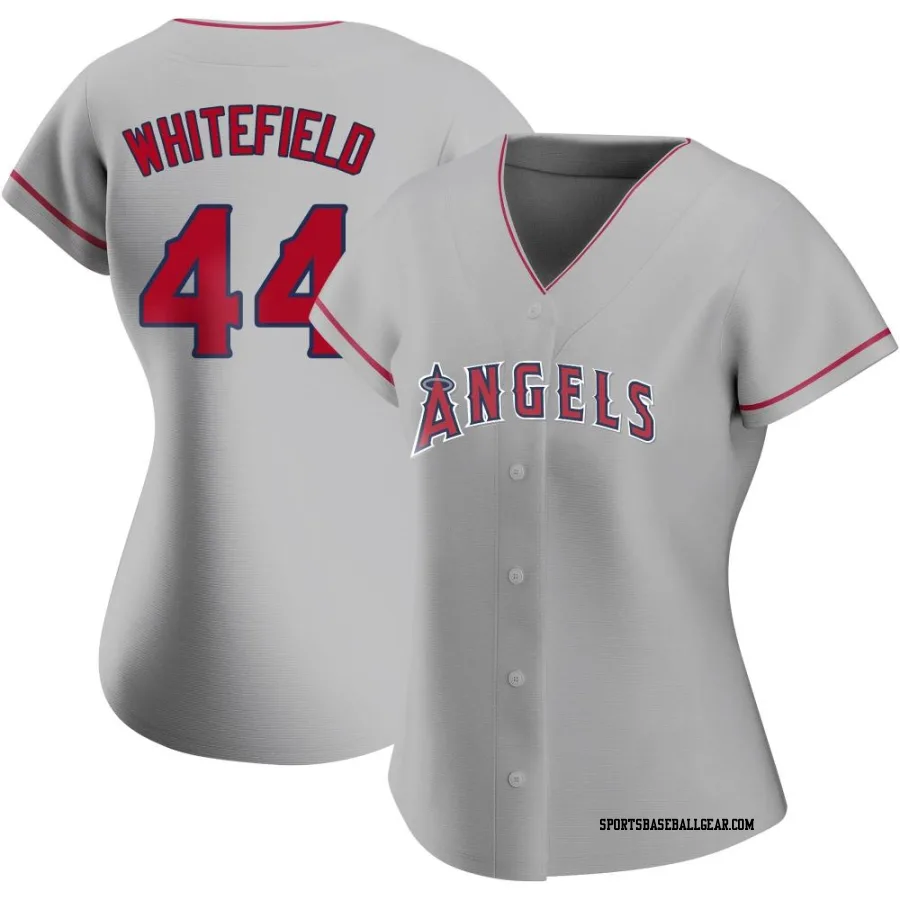 Aaron Whitefield Women's Los Angeles Angels Replica Silver Road Jersey