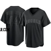 Aaron Whitefield Youth Los Angeles Angels Black Replica Pitch Fashion Jersey