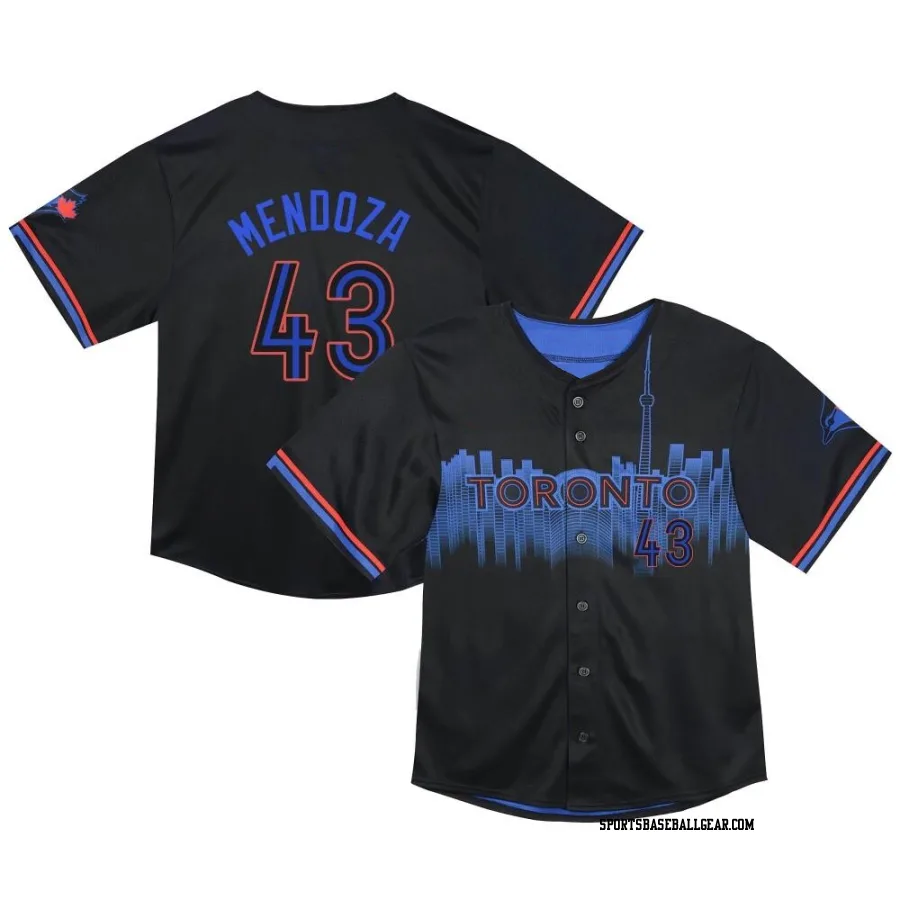 Abdiel Mendoza Toddler Toronto Blue Jays Black Limited 2024 City Connect Jersey