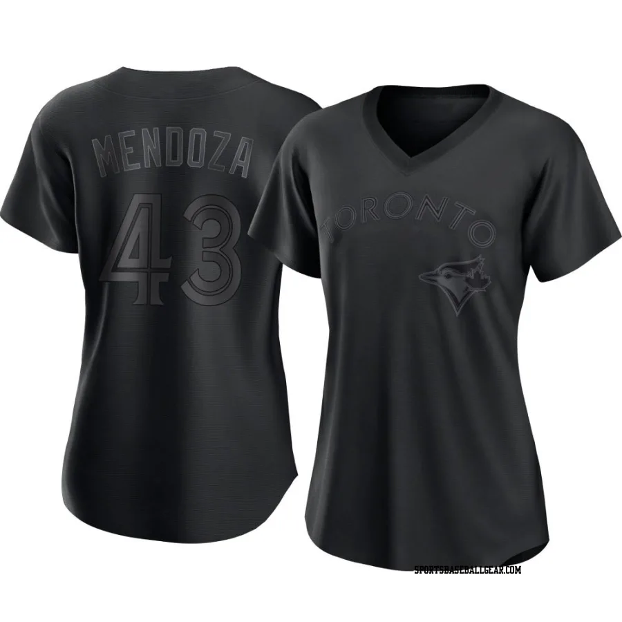 Abdiel Mendoza Women's Toronto Blue Jays Black Authentic Pitch Fashion Jersey