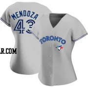 Abdiel Mendoza Women's Toronto Blue Jays Gray Authentic Road Jersey