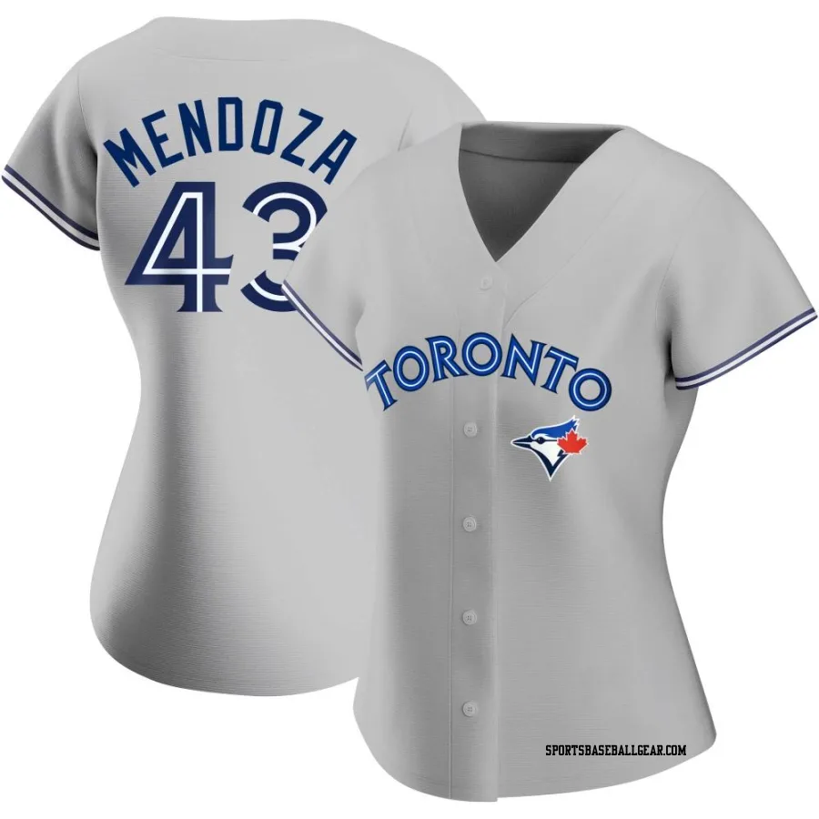 Abdiel Mendoza Women's Toronto Blue Jays Gray Authentic Road Jersey