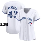 Abdiel Mendoza Women's Toronto Blue Jays White Limited Home Jersey