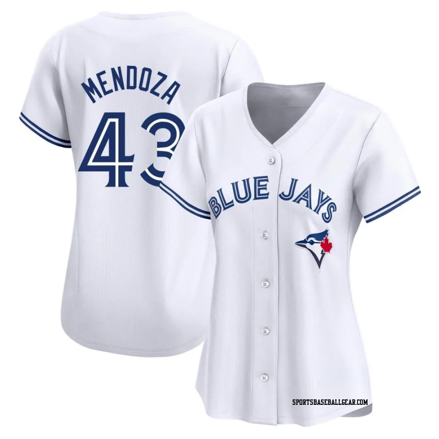 Abdiel Mendoza Women's Toronto Blue Jays White Limited Home Jersey