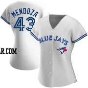 Abdiel Mendoza Women's Toronto Blue Jays White Replica Home Jersey