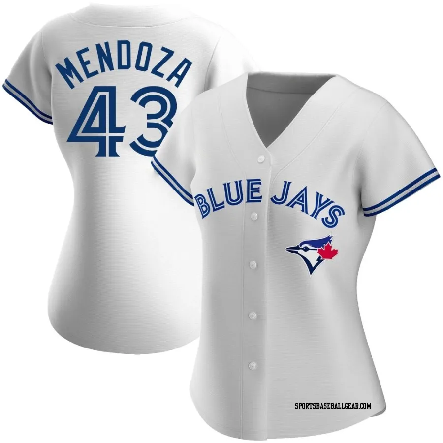 Abdiel Mendoza Women's Toronto Blue Jays White Replica Home Jersey