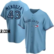 Abdiel Mendoza Youth Toronto Blue Jays Blue Replica Powder Alternate Jersey