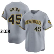 Abner Uribe Men's Milwaukee Brewers Gray Limited Away Jersey