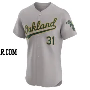 Abraham Toro Men's Oakland Athletics Gray Elite Road Jersey