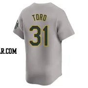 Abraham Toro Men's Oakland Athletics Gray Limited Away Jersey