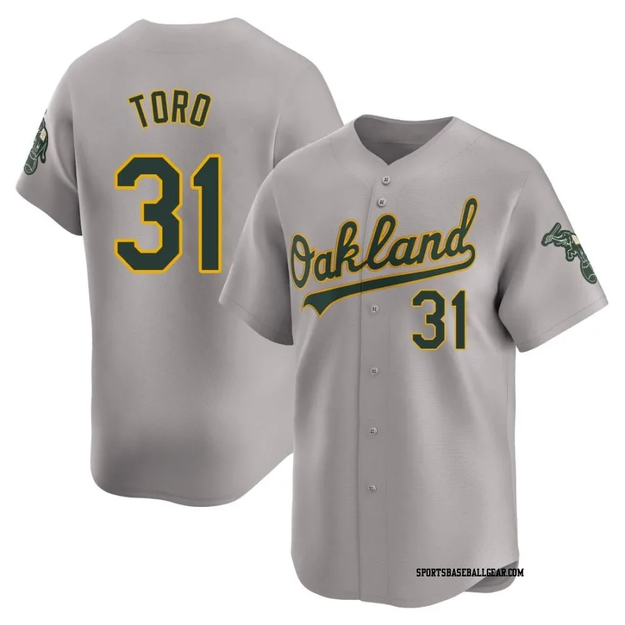 Abraham Toro Men's Oakland Athletics Gray Limited Away Jersey