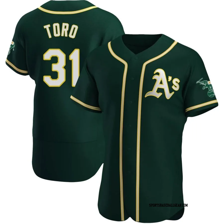 Abraham Toro Men's Oakland Athletics Green Authentic Alternate Jersey