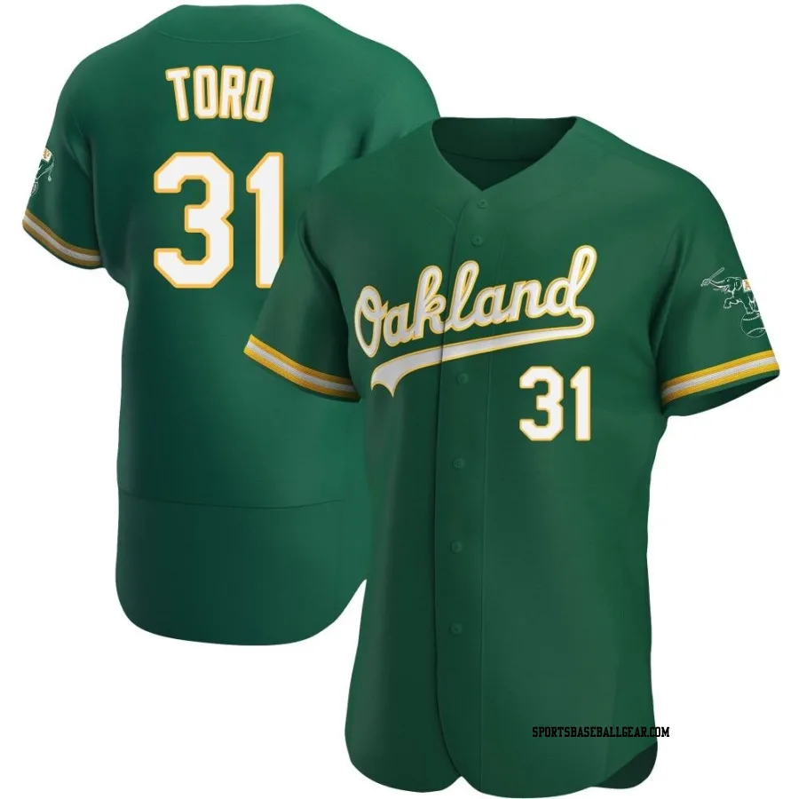 Abraham Toro Men's Oakland Athletics Green Authentic Kelly Alternate Jersey