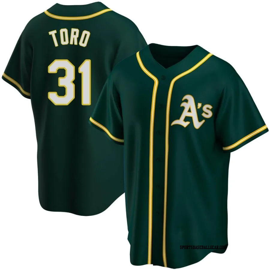 Abraham Toro Men's Oakland Athletics Green Replica Alternate Jersey