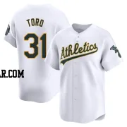 Abraham Toro Men's Oakland Athletics White Limited Home Jersey