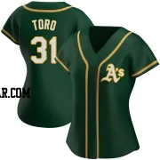 Abraham Toro Women's Oakland Athletics Green Authentic Alternate Jersey