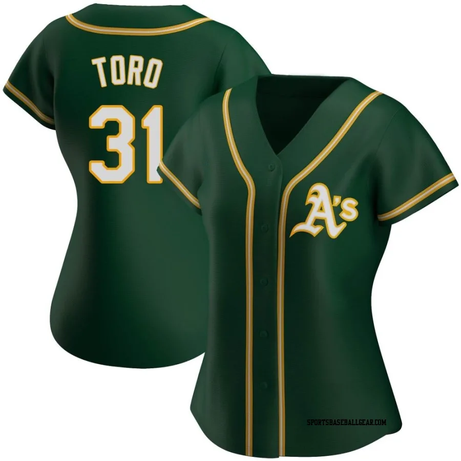 Abraham Toro Women's Oakland Athletics Green Authentic Alternate Jersey