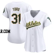 Abraham Toro Women's Oakland Athletics White Limited Home Jersey