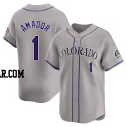 Adael Amador Men's Colorado Rockies Gray Limited Road Jersey