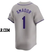 Adael Amador Men's Colorado Rockies Gray Limited Road Jersey