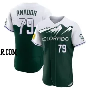 Adael Amador Men's Colorado Rockies Green Authentic 2022 City Connect Jersey