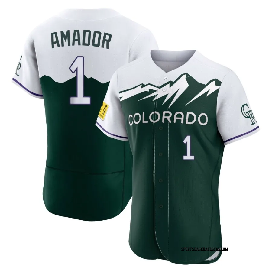 Adael Amador Men's Colorado Rockies Green Authentic 2022 City Connect Jersey