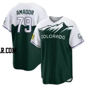 Adael Amador Men's Colorado Rockies Green Replica 2022 City Connect Jersey