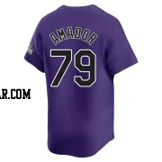 Adael Amador Men's Colorado Rockies Purple Limited Alternate Jersey