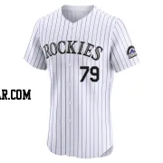 Adael Amador Men's Colorado Rockies White Elite Home Jersey