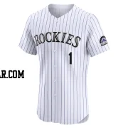 Adael Amador Men's Colorado Rockies White Elite Home Jersey